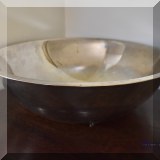 K06. Large stainless steel mixing bowl 16”w - $12 